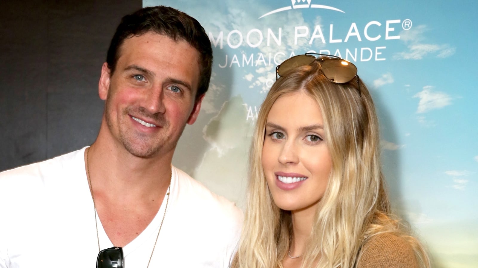 Ryan Lochte (L) and Kayla Rae Reid
