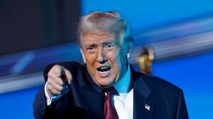 Trump launched another attack on retiring former Speaker Nancy Pelosi.