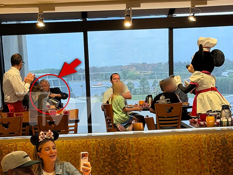 Sen. Lindsey Graham dining at Disney World's Magic Kingdom. *TMZ granted permission*