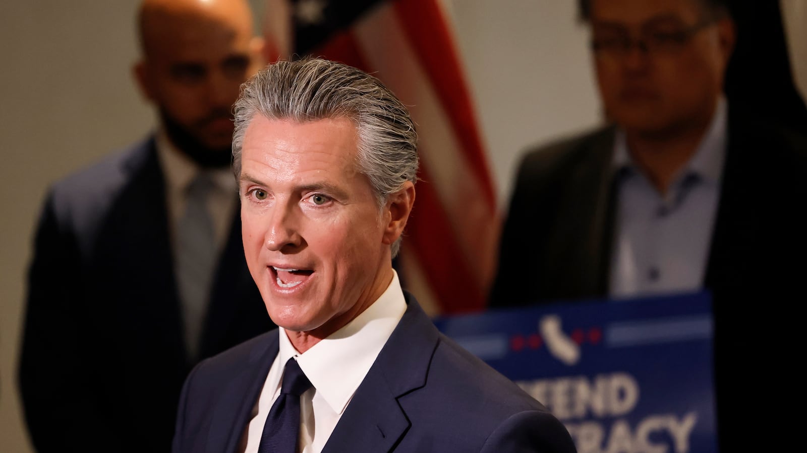 Newsom has explained that his office's social media strategy is to make Trump's supporters aware of how others see him.