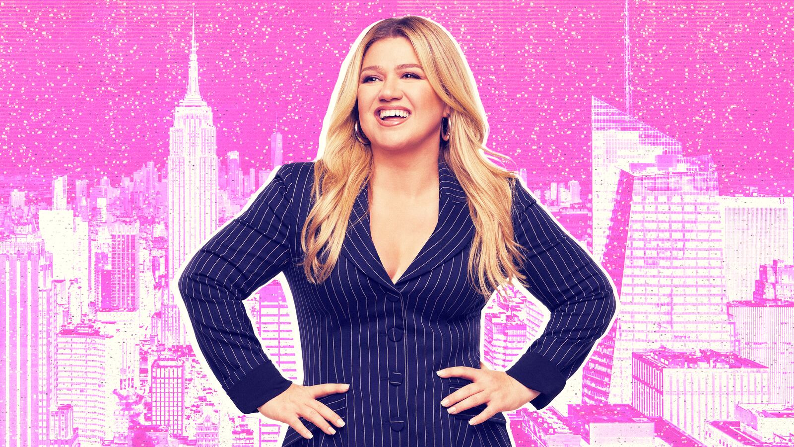 A photo illustration of Kelly Clarkson.