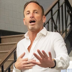 Jonathan Braun, whose prior sentence for drug dealing and money laundering was commuted by President Trump, leaves the Nassau County Courthouse in Mineola, New York on April 1, 2025. Braun was charged with assault and endangering the welfare of a child. (Photo by Howard Schnapp/Newsday RM via Getty Images)