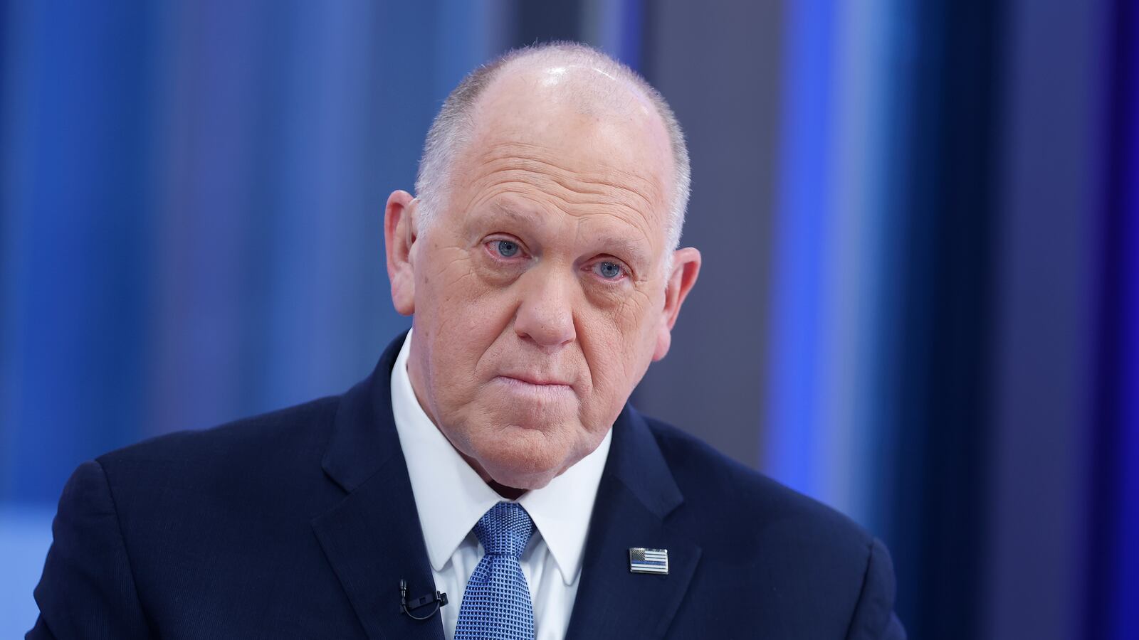 Tom Homan does an interview with Fox and Friends in New York City in February 2025.