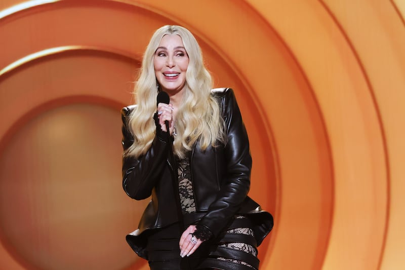Cher speaks onstage during the 68th GRAMMY Awards at Crypto.com Arena on February 01, 2026 in Los Angeles, California.