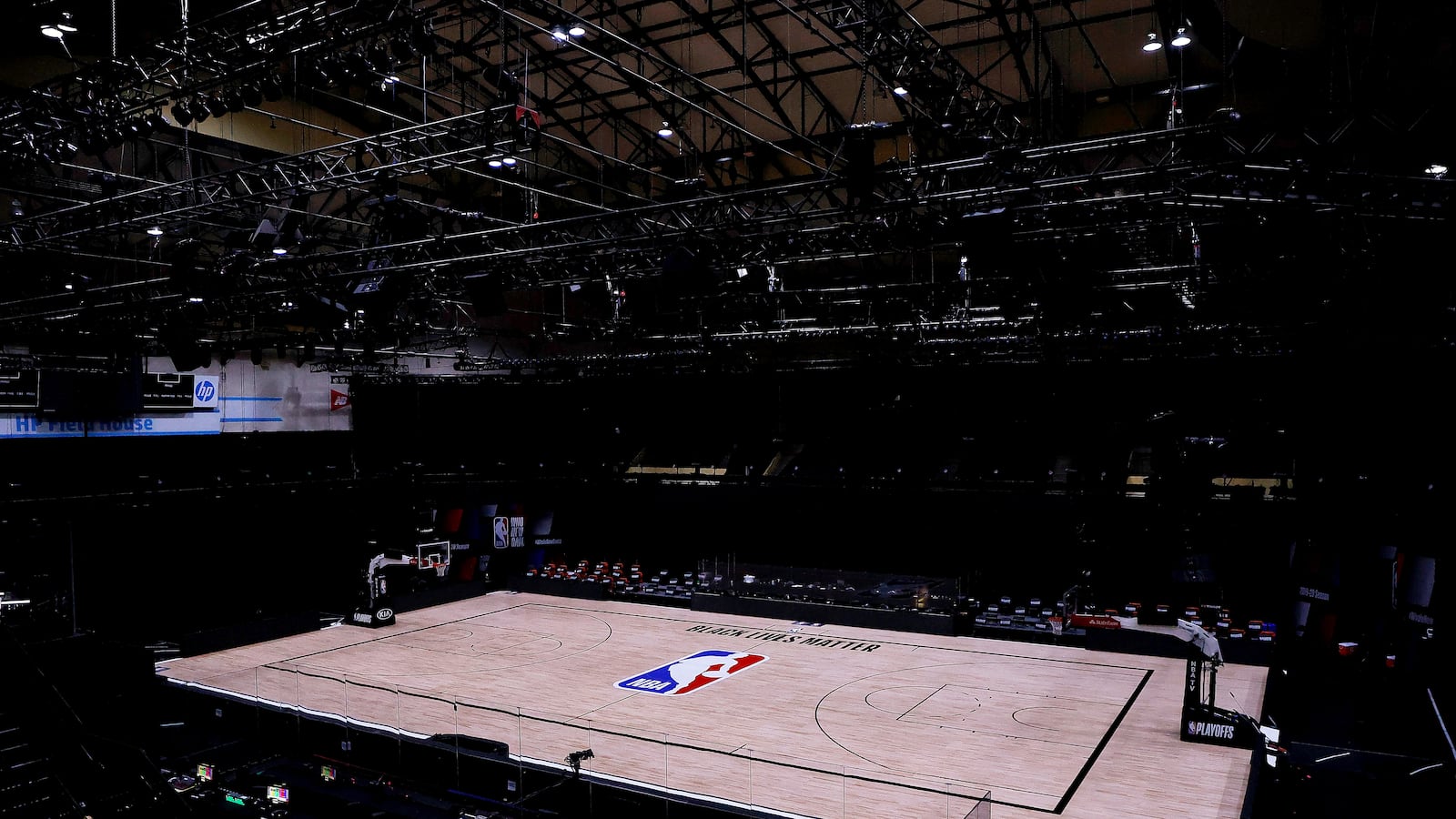 Empty NBA Court
