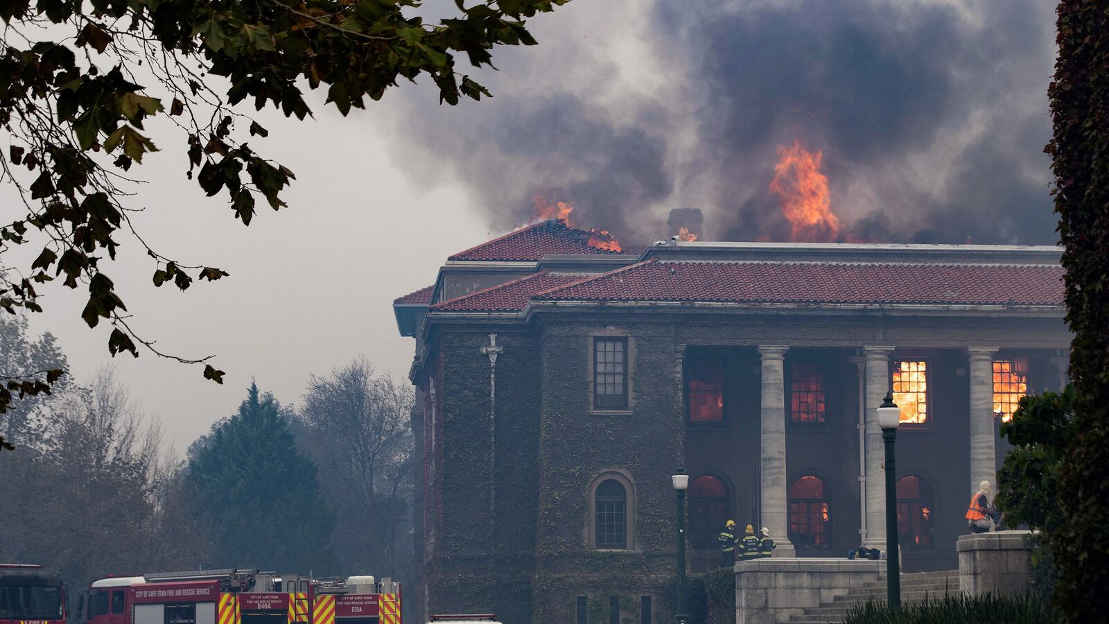 South Africa Library Fire