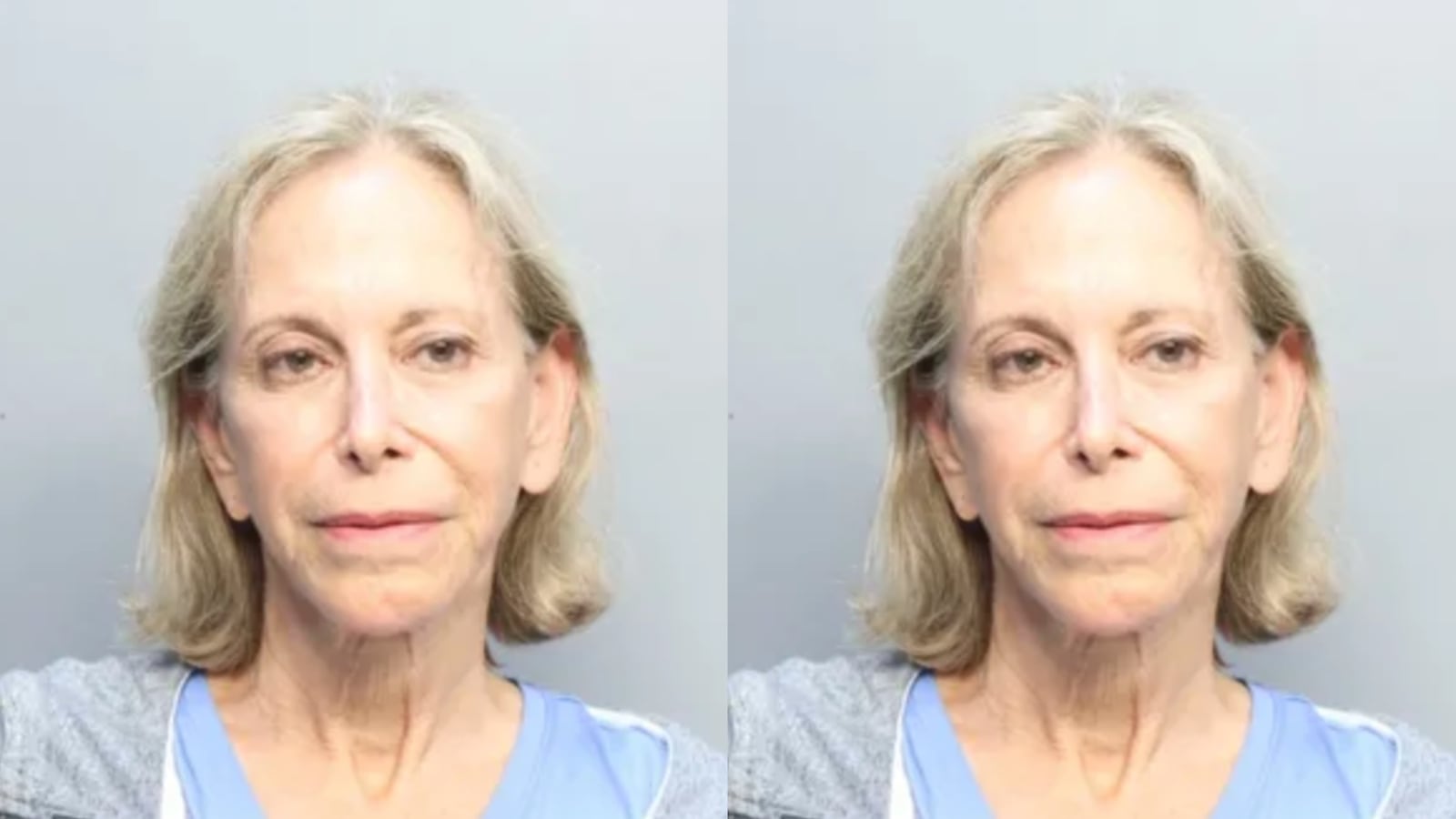 A booking photo of Donna Adelson.