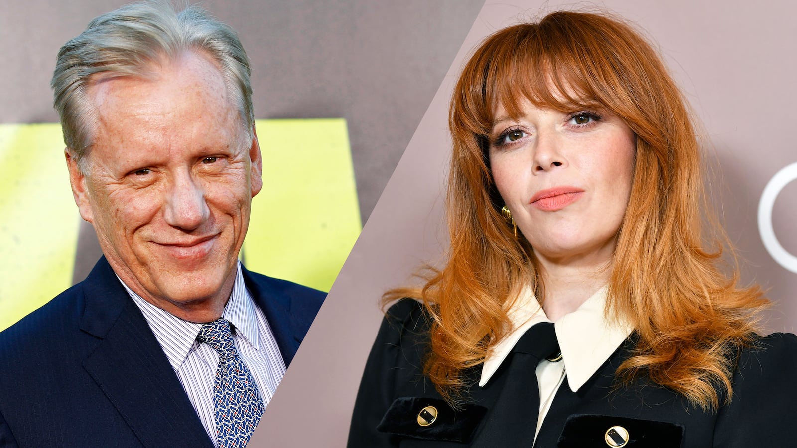 An illustration including a photo of Natasha Lyonne and James Woods