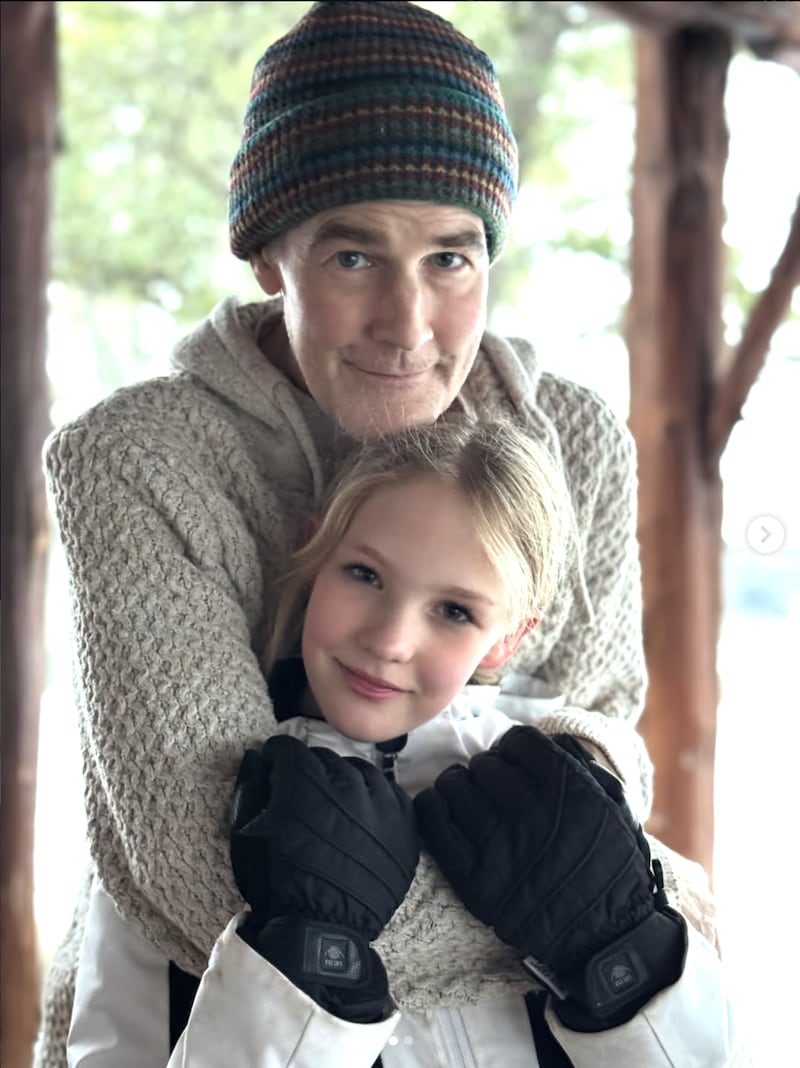 James Van Der Beek and his daughter, Annabel