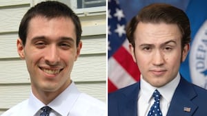 Accused spy Nathan Laatsch and Thomas Fugarte