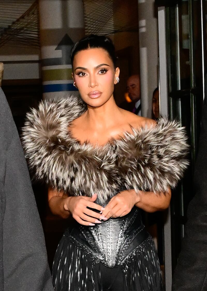 Kim Kardashian is seen on October 27, 2025 in New York City.