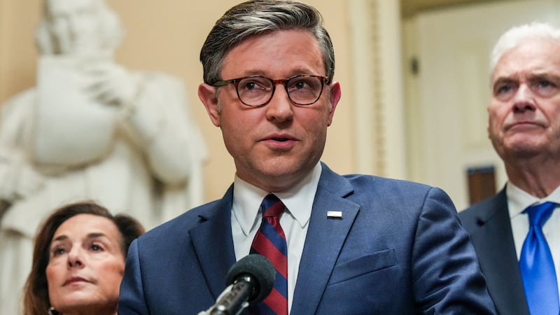 House Speaker Mike Johnson slammed the Senate bill to fund DHS except ICE and CBP as a "joke" and said the House would not vote on it on Friday as the partial government shutdown continues.