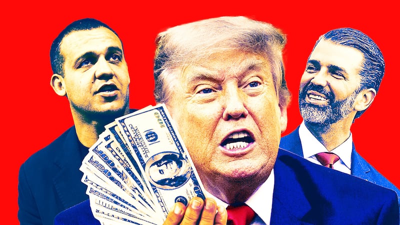 Umar Kremlev, Donald Trump and Donald Trump Jr.