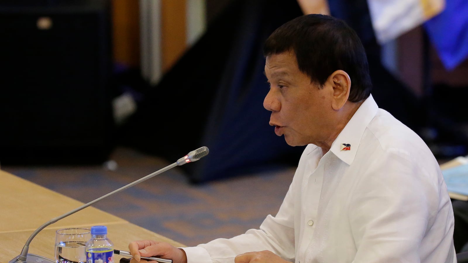 Rodrigo Duterte at ASEAN-US 40th Anniversary Commemorative Summit in 2017. \nWorld leaders are in the Philippines' capital for two days of summits.