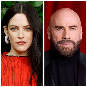 Riley Keough and John Travolta