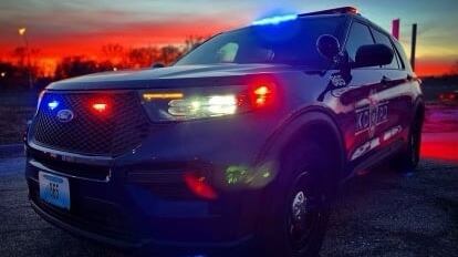 A Kansas City Police squad car