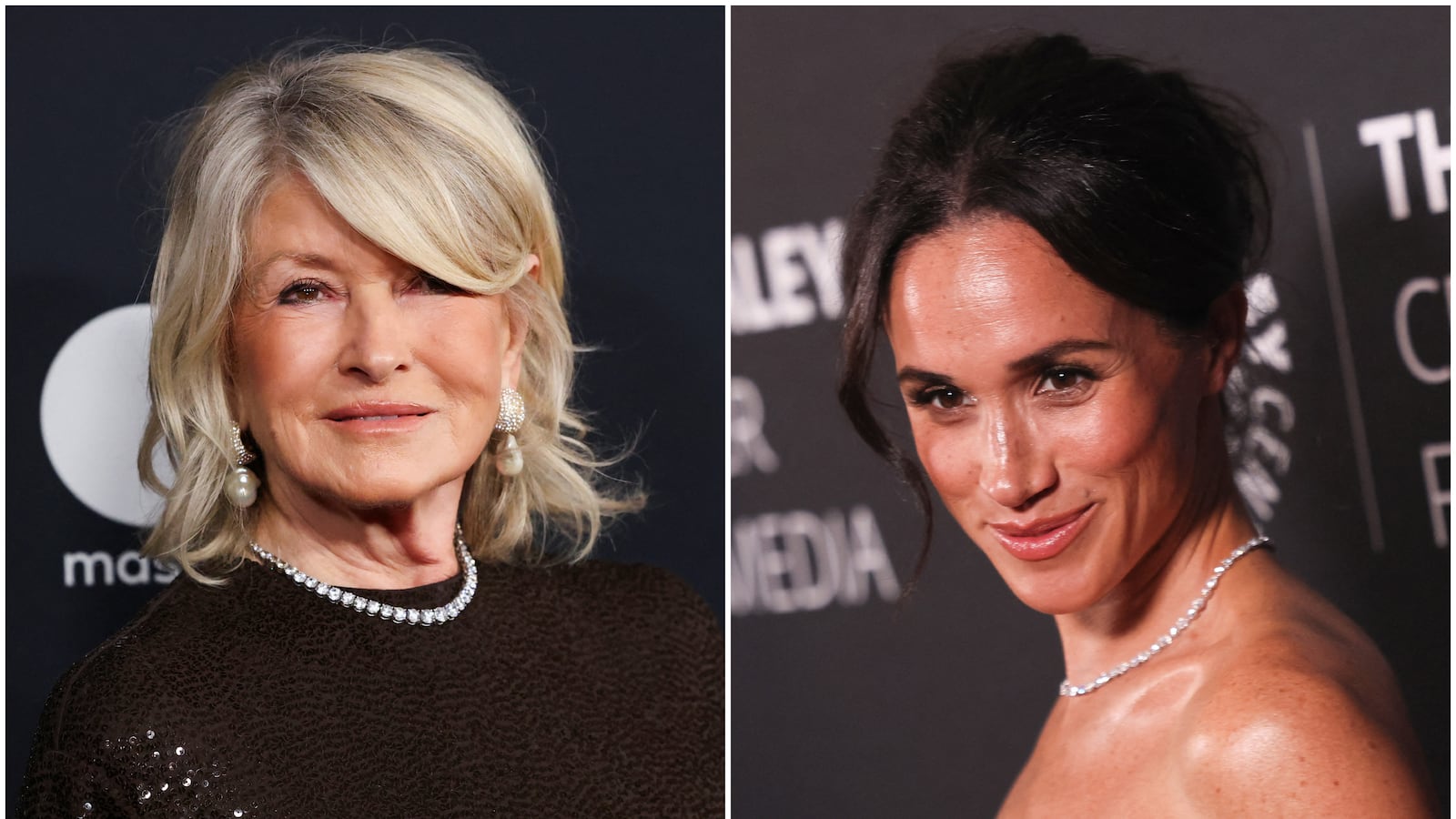 Martha Stewart (L), Meghan Markle (R)