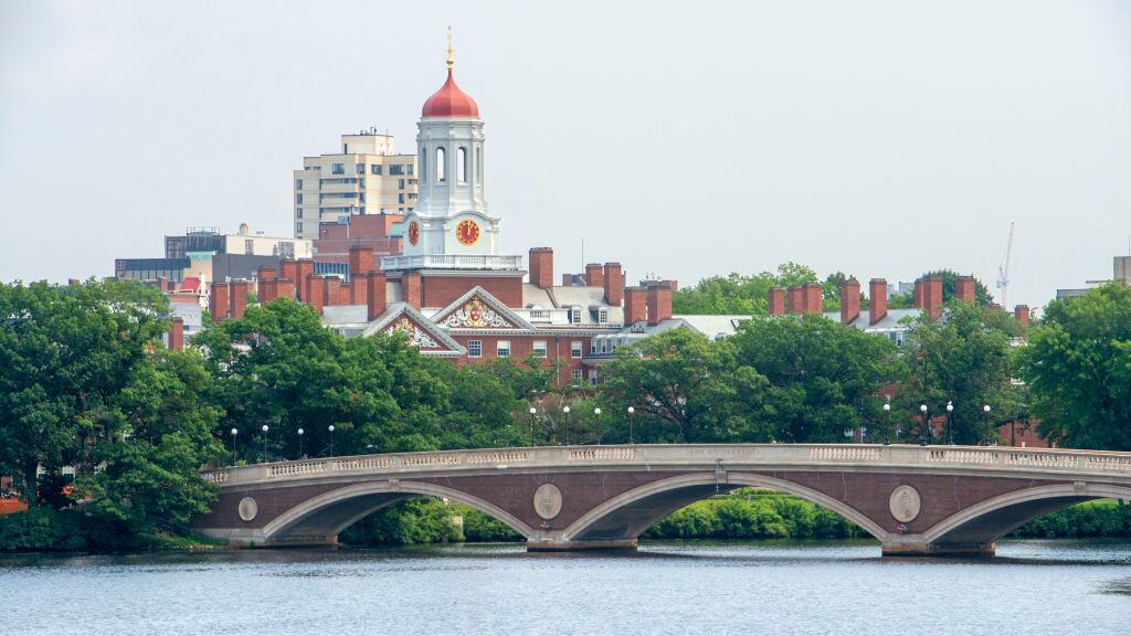 The Harvard University campus in Cambridge, Massachusetts.
