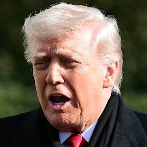 WASHINGTON, DC, UNITED STATES - JANUARY 27: President of the United States Donald J. Trump speaks to reporters prior to departing The White House in Washington, DC, United States on January 27, 2026. President Trump spoke about the shooting of Alex Pretti in Minneapolis, his trip to Iowa and other news of the day. (Photo by Kyle Mazza/Anadolu via Getty Images)