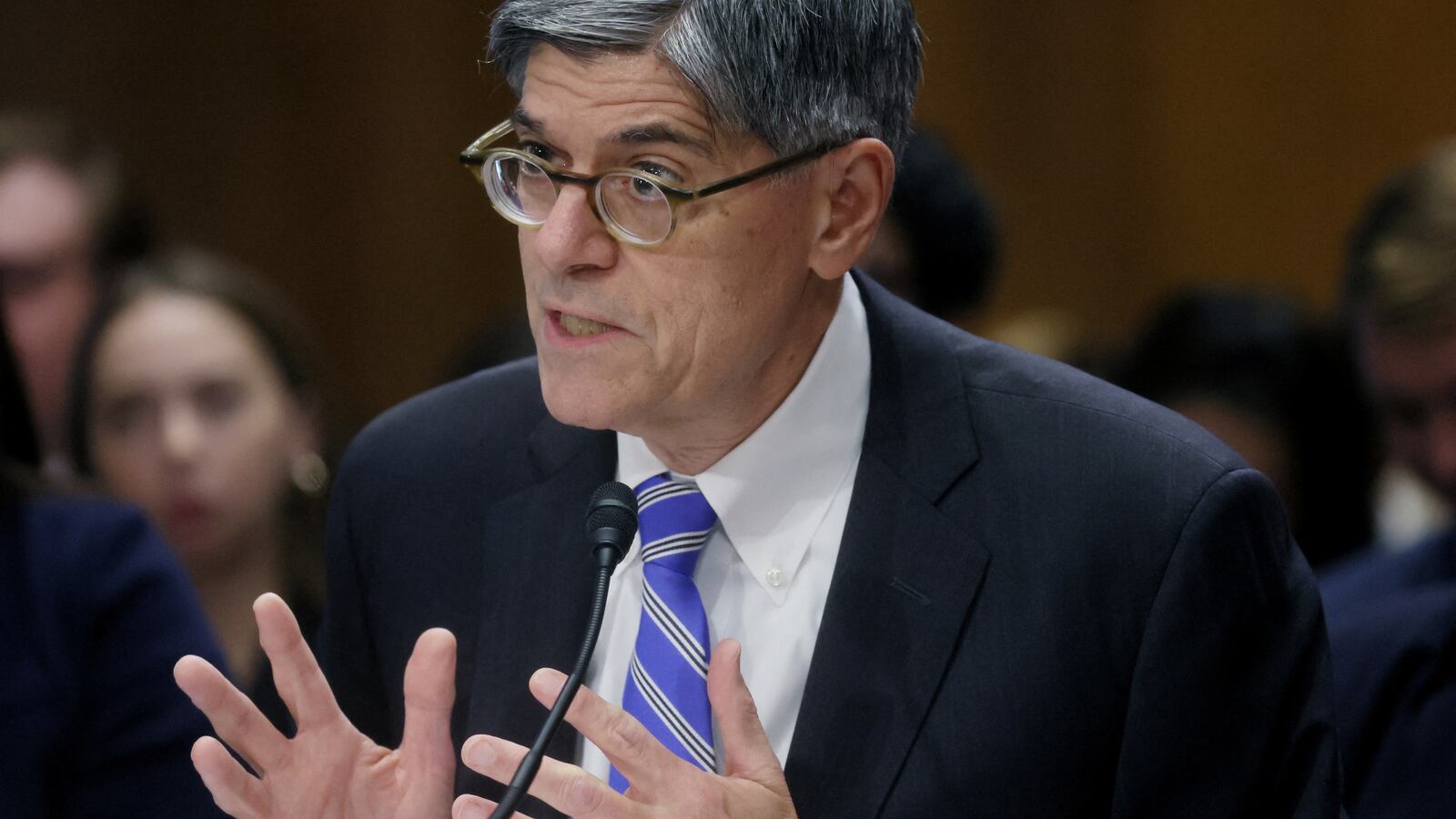 Jack Lew testifies before a Senate Foreign Relations Committee confirmation hearing