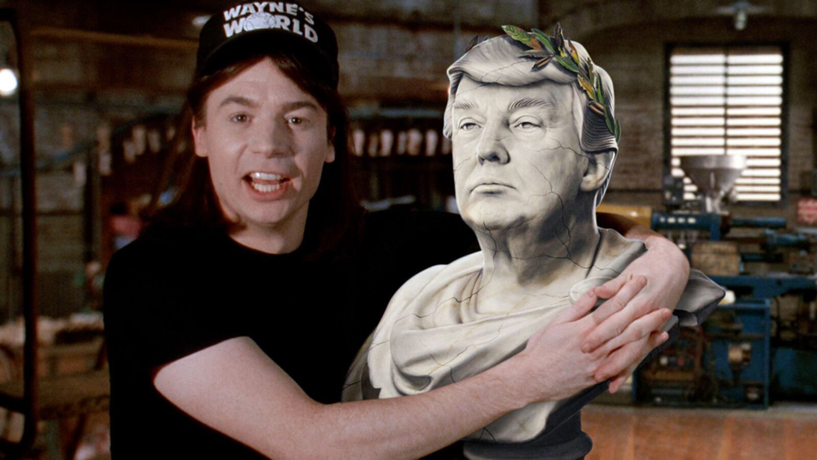 A photo including a still from the film Hello Dankness