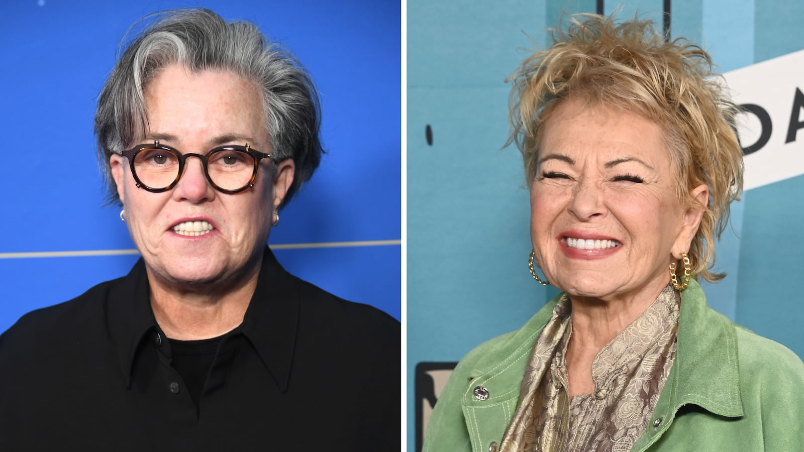 Rosie O'Donnell and Roseanne Barr