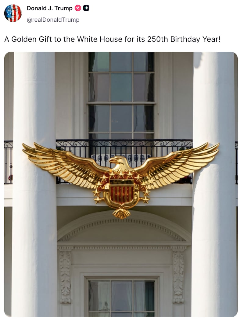 Donald Trump's AI-generated Truth Social post.
