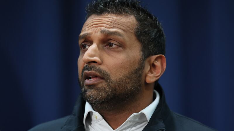 FBI Director Kash Patel speaks during a press conference on October 23, 2025 in New York City.