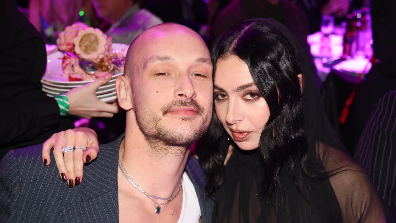 George Daniel and Charli XCX during The BRIT Awards 2025