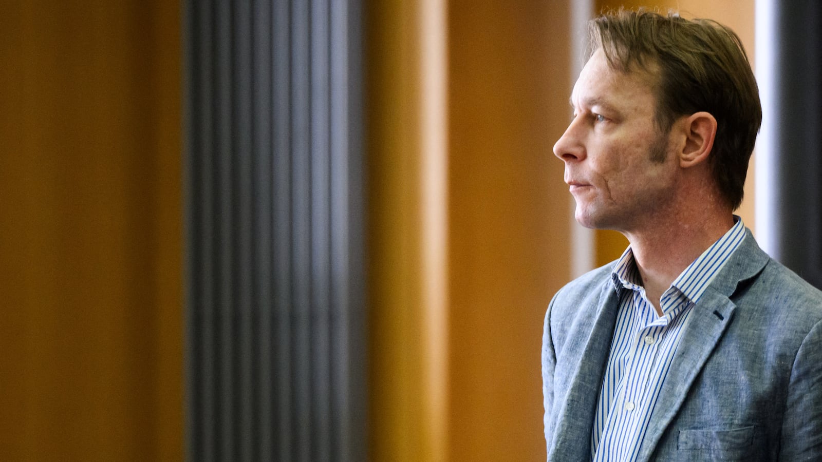 A photo of Christian Brueckner in a German court in 2024.