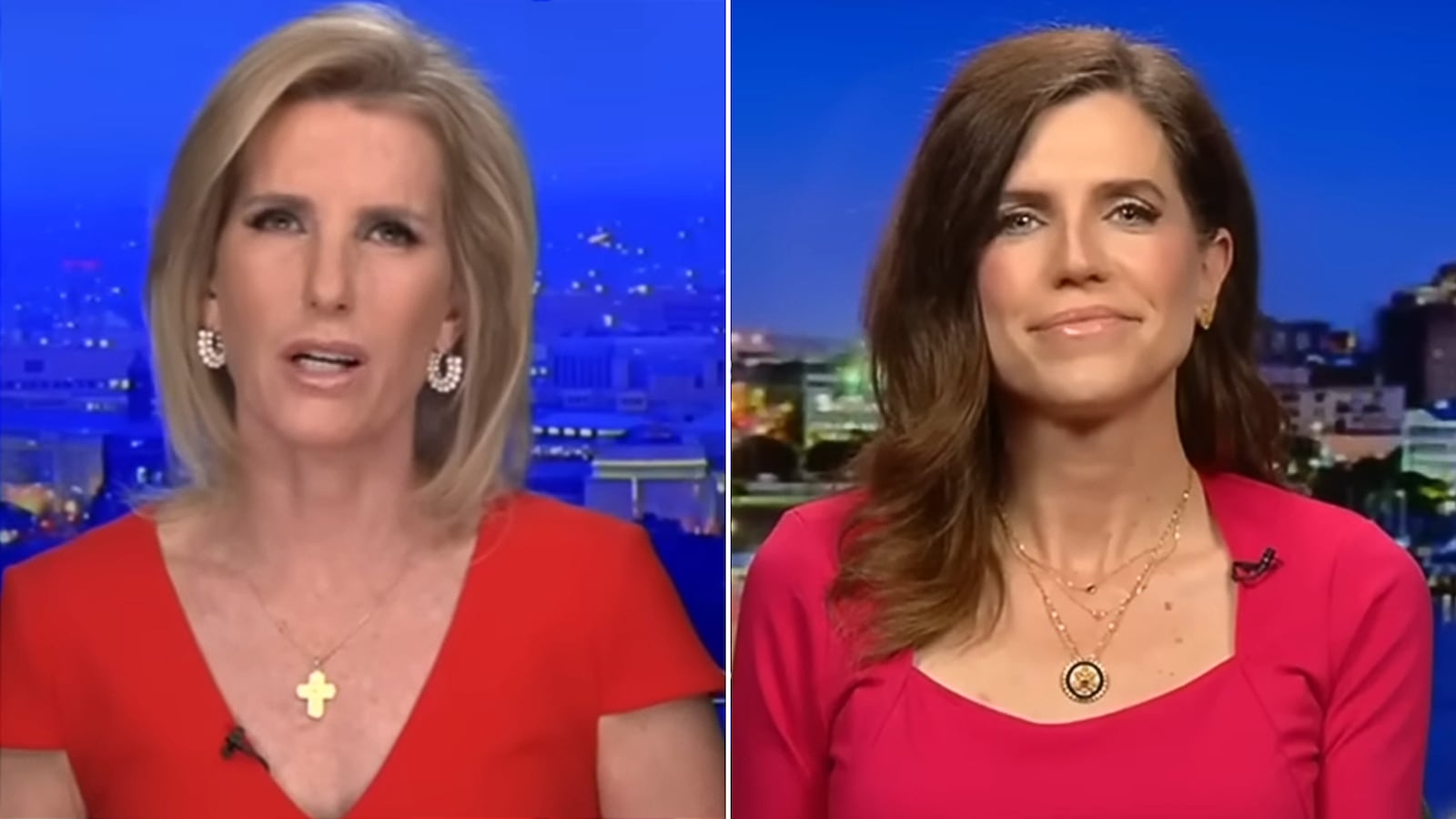 Nancy Mace appears with Laura Ingraham on Fox News