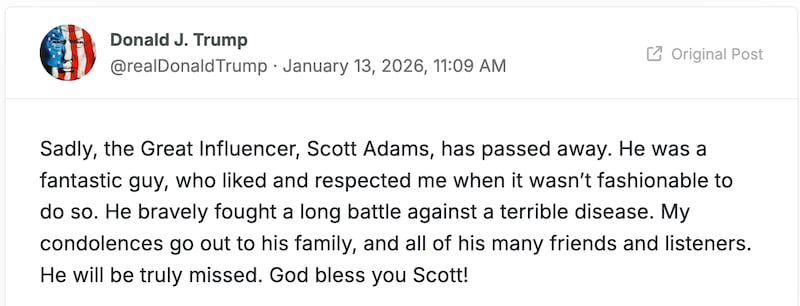 Donald Trump / Truth Social