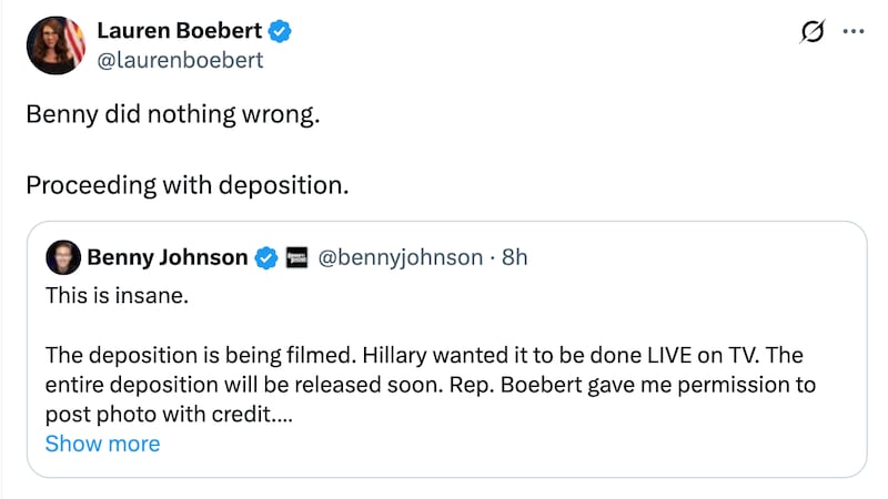 Lauren Boebert X post