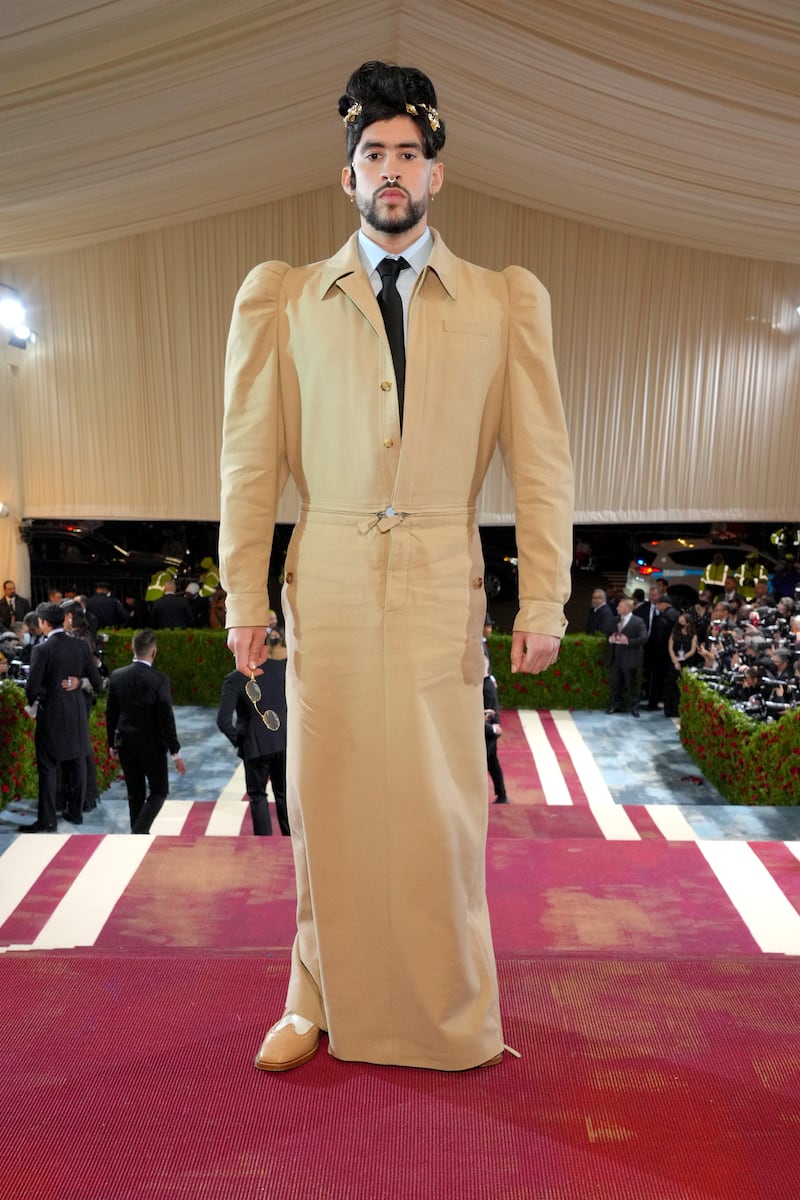 Bad Bunny arrives at The 2022 Met Gala
