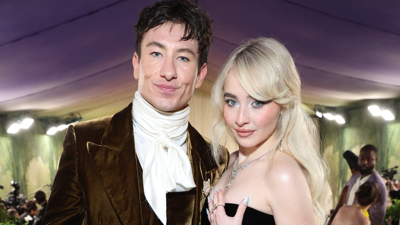 Barry Keoghan and Sabrina Carpenter attend The 2024 Met Gala.