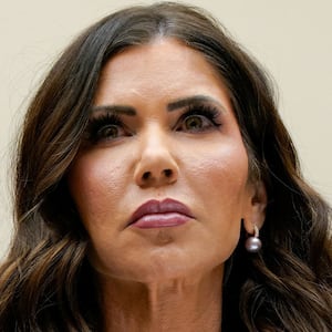 FILE PHOTO: U.S. Homeland Security Secretary Kristi Noem attends a House Judiciary Committee hearing on "Oversight of the Department of Homeland Security," on Capitol Hill in Washington, D.C., U.S., March 4, 2026. REUTERS/Elizabeth Frantz/File Photo