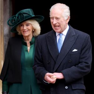 Britain's King Charles and Queen Camilla leave after attending the Easter Matins Service at St. George's Chapel, Windsor Castle, Britain March 31, 2024.