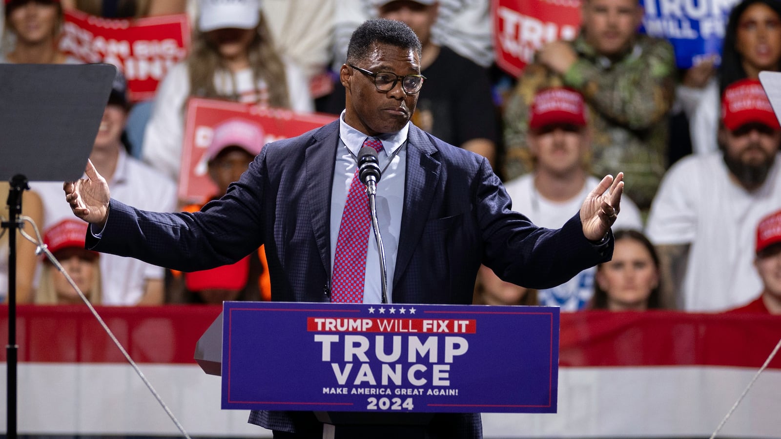 Former NFL running back and former Republican candidate for U.S. Senate Herschel Walker.