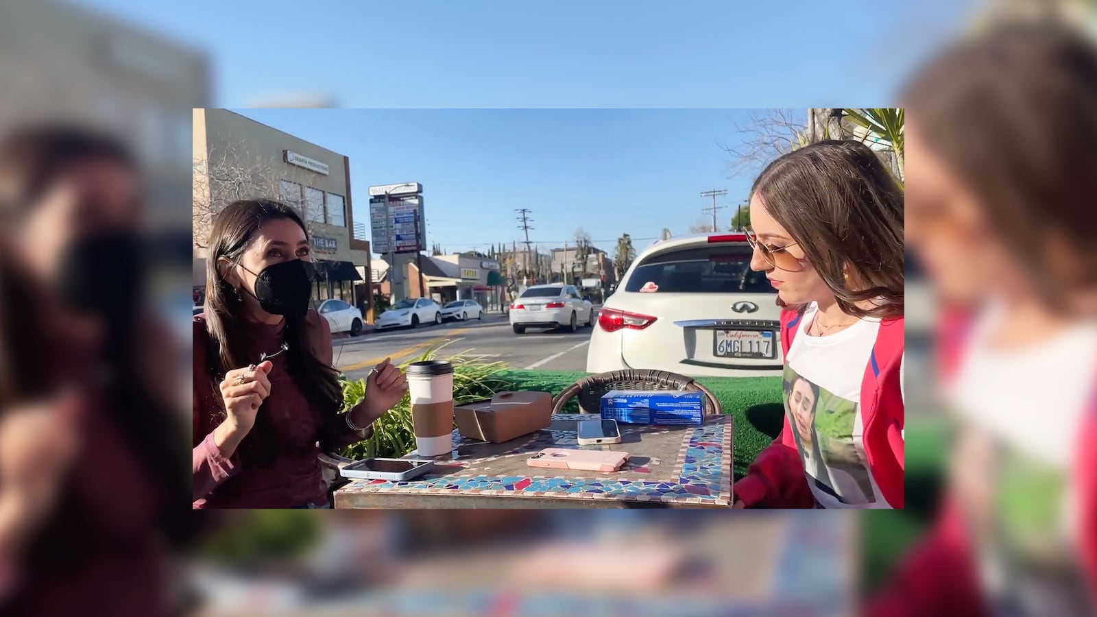 Taylor Lorenz, left, and Libs of TikTok creator Chaya Raichik