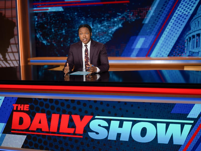 Josh Johnson on The Daily Show, March 24, 2026 on on Comedy Central and streaming on Paramount+. Photo: Matt Wilson/Comedy Central © Comedy Partners. All Rights Reserved.