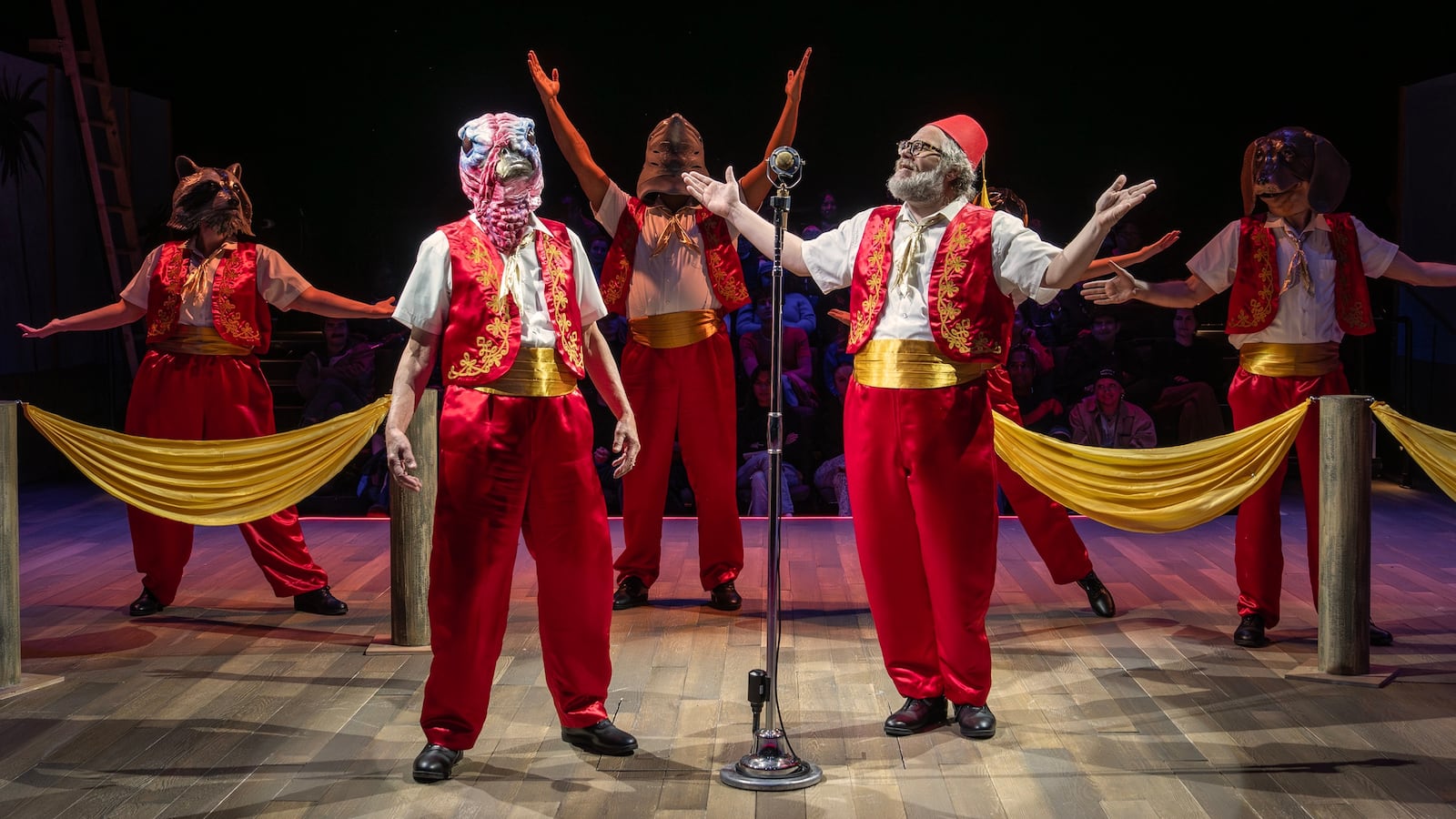 Bill Buell, Andy Grotelueschen, and the company of 'The Seat of Our Pants'