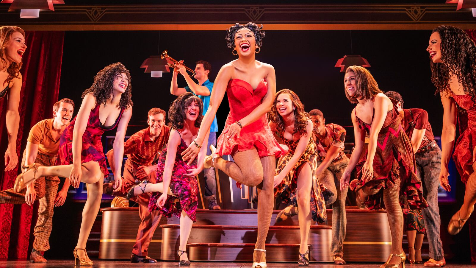 Jasmine Amy Rogers and the cast of 'Boop! The Musical'