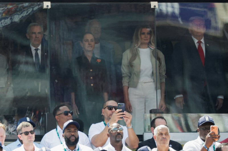 donald trump melania marco rubio mark carney claudia sheinbaum gianni infantino fifa world cup