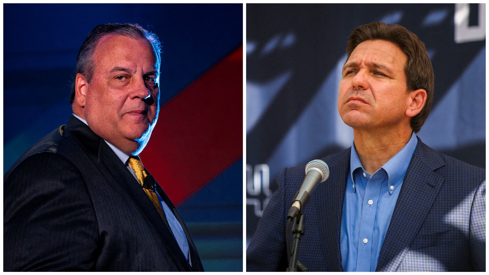 Chris Christie and Ron DeSantis.