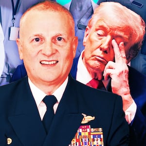 A photo illustration illo of Dr. Sean Barbabella and Donald Trump.