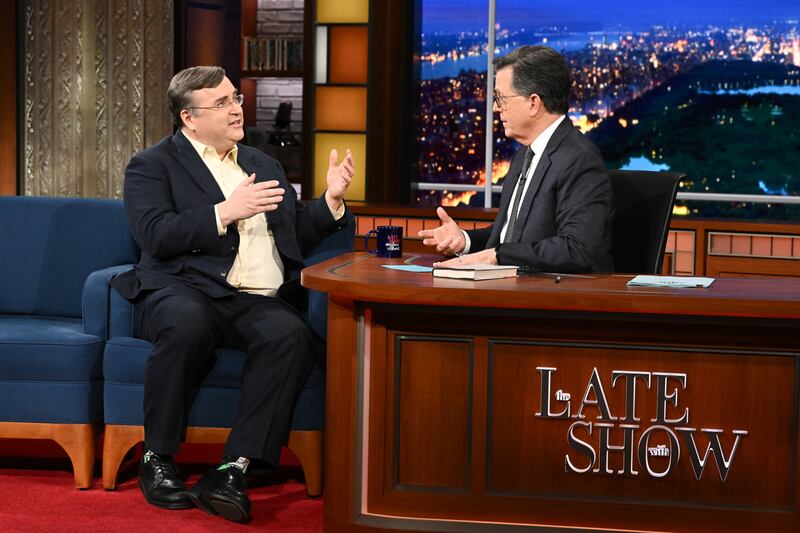 The Late Show with Stephen Colbert and guest Reid Hoffman