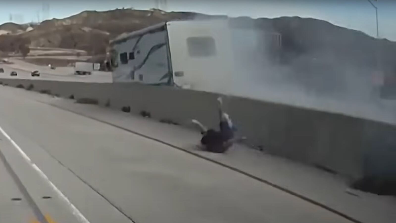 Cordell Patrick was seriously injured when he was thrown from an RV moving at around 60 miles per hour on a California freeway.