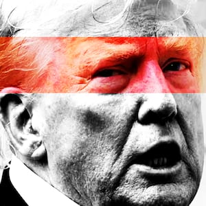 Donald Trump photo illustration, illo