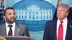 Kash Patel and Donald Trump