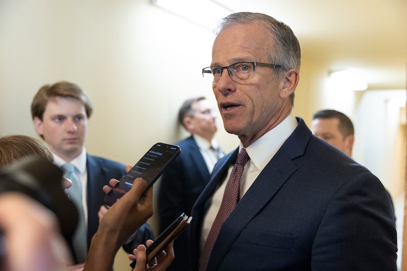 House Speaker Mike Johnson was not on the same page as Senate Majority Leader John Thune after the Senate sent over its version of the DHS funding bill.